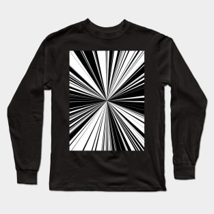 Black And White Tunnel Vision Long Sleeve T-Shirt